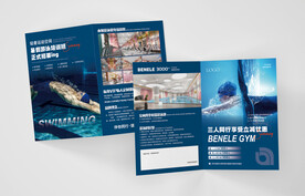   游泳健身预售折页图片