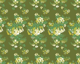 汉服刺绣绿色花朵