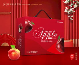 苹果包装 红富士礼盒