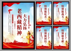 老西藏精神党建海报