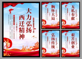 弘扬西迁精神党建海报