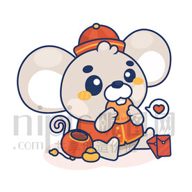 可爱卡通鼠年小老鼠拜年红包