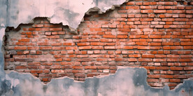 复古斑驳红砖水泥墙背景墙壁画