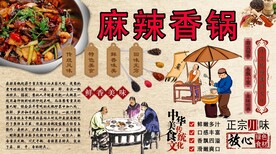 麻辣香锅背景墙
