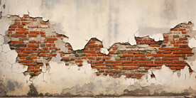 复古斑驳红砖水泥墙背景墙壁画