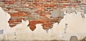 复古斑驳红砖水泥墙背景墙壁画