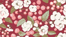 植物花卉花纹四方连续花纹