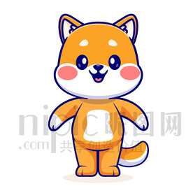 可爱卡通小狗狗