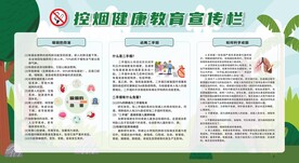 控烟戒烟禁烟健康教育宣传栏