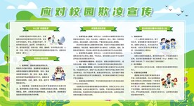 防校园欺凌宣传栏展板