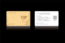 高档金色会员卡CDR矢量图