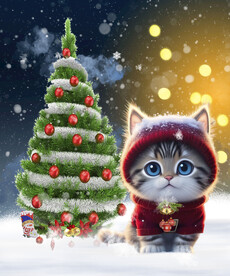圣诞小猫咪