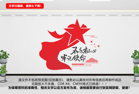 不忘初心主题墙