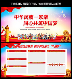 民族团结宣传栏