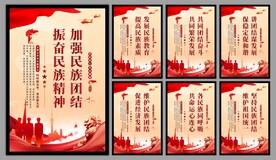 民族团结党建海报
