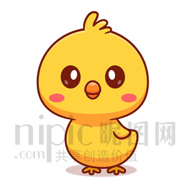 可爱卡通小鸡崽