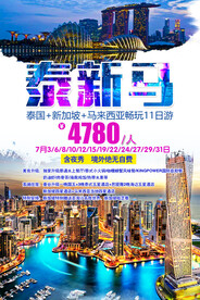 新马泰旅游宣传海报展板