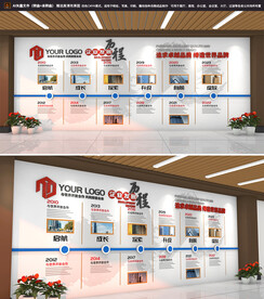 企业发展历程文化墙