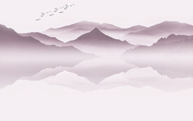 新中式水墨画意境水墨山水