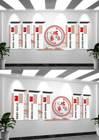 儒家五常传统美德文化背景墙