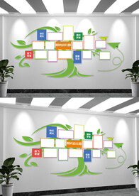 彩色幼儿园风采照片墙