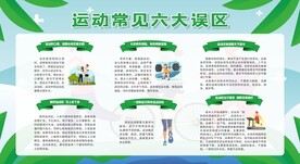 运动健身健康知识宣传栏展板