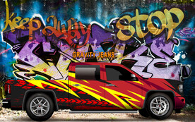 机车跑车背景墙