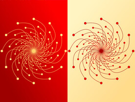 红色花纹底纹CDR