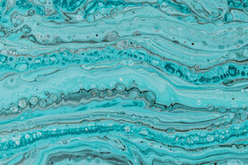 绿色流体渐变科技线条背景