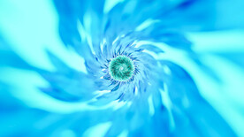 蓝色放射状抽象科技线条背景