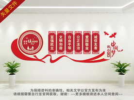 核心价值观文化墙