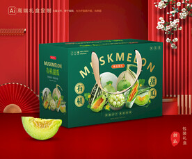 甜瓜包装 蜜瓜礼盒