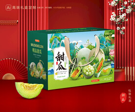 甜瓜包装 蜜瓜礼盒