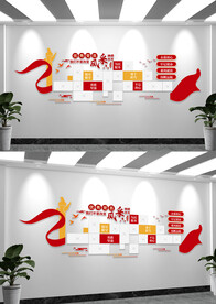 优秀党员先锋党建文化墙