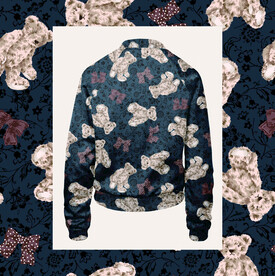 小熊高清手绘分层循环印花