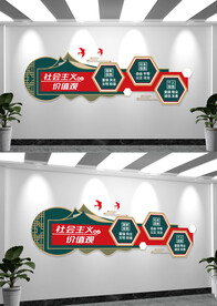 社会主义核心价值文化墙