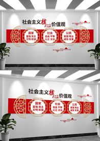 社会主义核心价值观党建文化墙