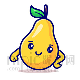 可爱卡通梨子