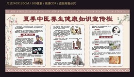 夏季中医养生健康知识宣传栏