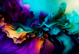 紫色渐变抽象波浪背景