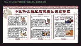 中医防治糖尿病健康知识宣传栏