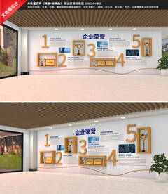 企业发展历程荣誉墙形象墙