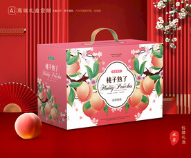 桃子包装 水蜜桃礼盒