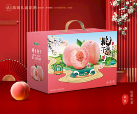 桃子包装 水蜜桃礼盒