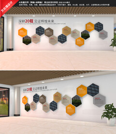 企业发展历程宣传栏展板