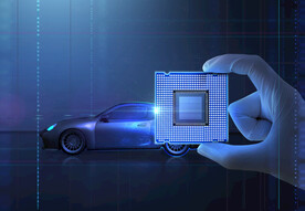 半导体芯片处理器CPU科技海报