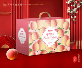 桃子包装 水蜜桃礼盒