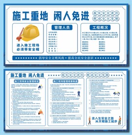 施工重地闲人免进展板