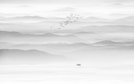 水墨山水风景背景墙