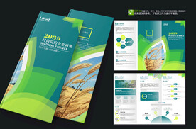 有机农业有机大米三折页